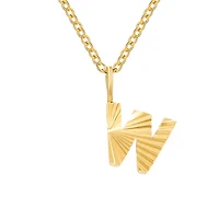 Patterned Initial Necklace (O-Z)