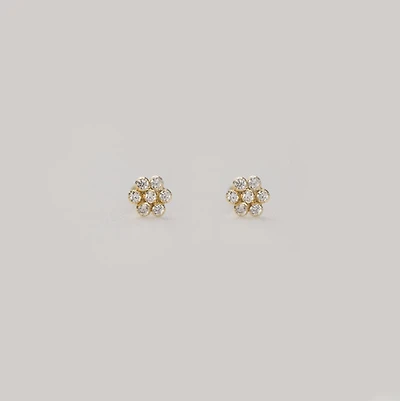 Gem Flower Studs