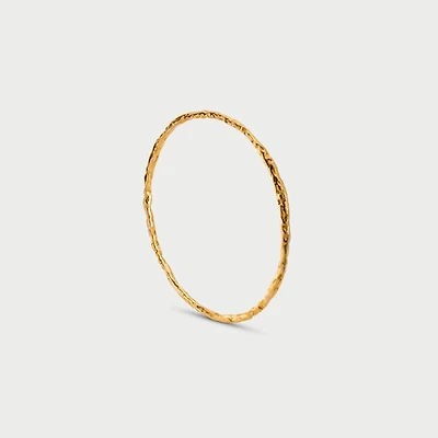 Abstract Thin Stamped Ring