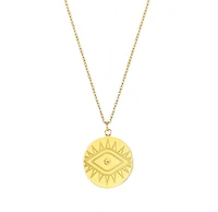 Evil Eye Coin Necklace