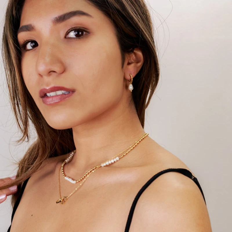 Beaded Freshwater Pearls Necklace