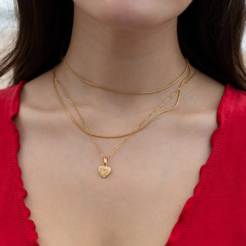 Nested Heart Necklace