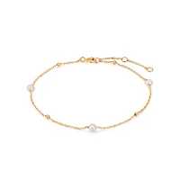 14K Dotted Pearl Bracelet