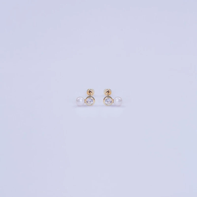 Gem Pearl Studs