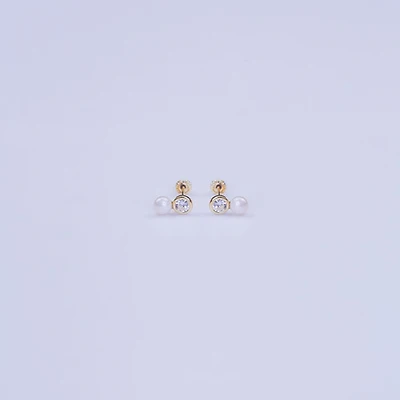 Gem Pearl Studs