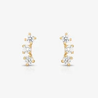 Curved Tri-Gem Studs