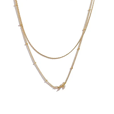 Layered Leafy Necklace