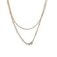 Layered Leafy Necklace