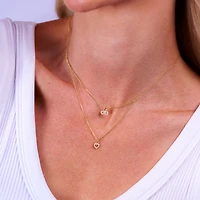 Dual Layer Infinity and Heart Necklace