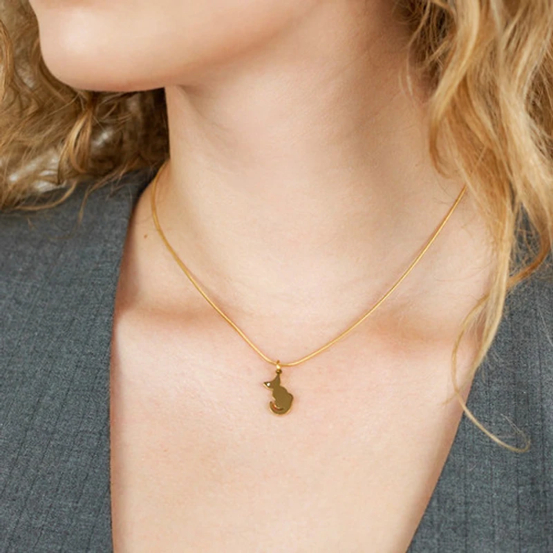 Cat Engravable Necklace