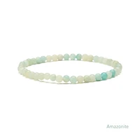 Elastic Natural Crystal Bracelet (Green & Blue Tones)