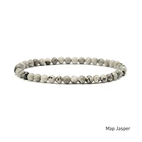 Elastic Natural Crystal Bracelet (Neutral Tones)