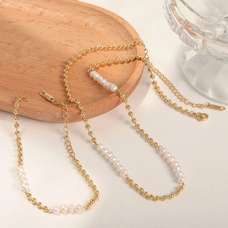 Beaded Freshwater Pearls Necklace