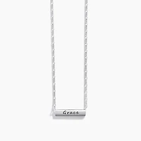 Large Engravable Bar Necklace