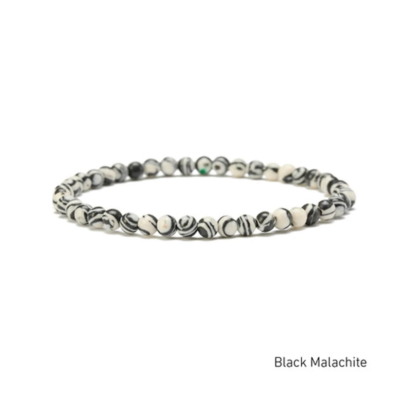 Elastic Natural Crystal Bracelet (Neutral Tones)