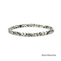 Elastic Natural Crystal Bracelet (Neutral Tones)