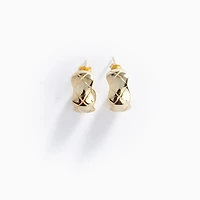 Puffed Dome Earrings
