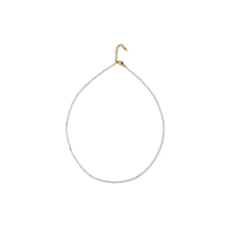 Natural Crystal Necklace (Blue Tones)