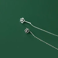 Threaded Rose Earrings