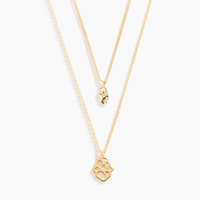 Hamsa Dual Layer Necklace