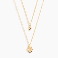 Hamsa Dual Layer Necklace