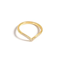 Paved Wishbone Ring