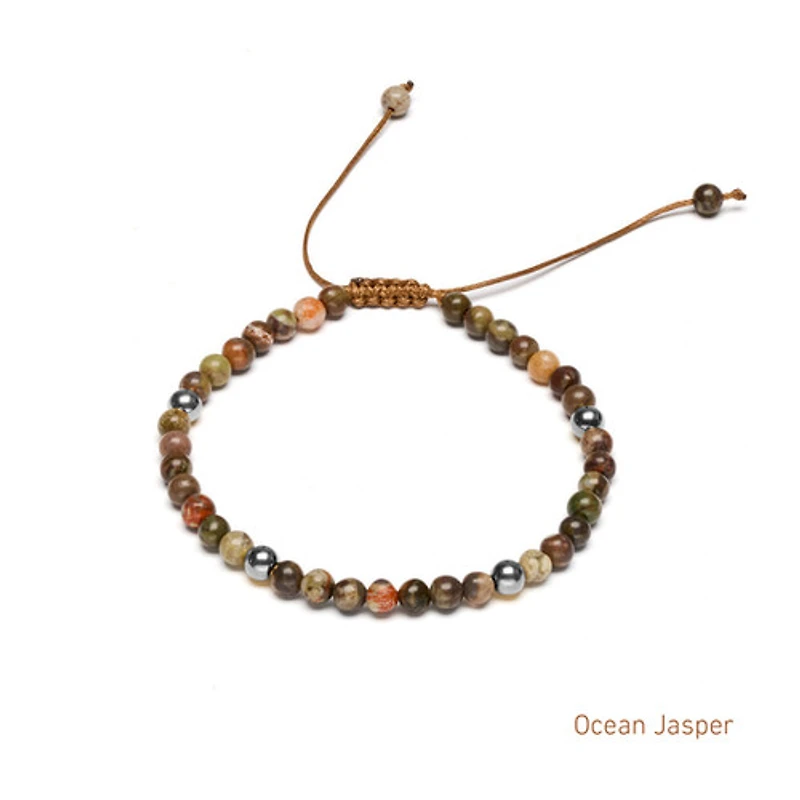Braided Natural Crystal Bracelet (Basic Neutrals)