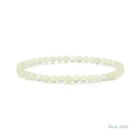 Elastic Natural Crystal Bracelet (Green & Blue Tones)