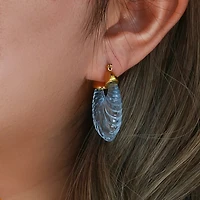 Blue Neptune Resin Hoops