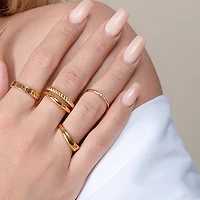Basic Stacking Ring with Crystals