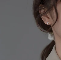 Statement Crystal Heart Hoops