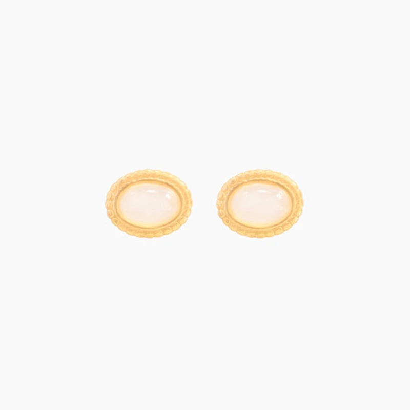 Baby Pink Opal Earrings