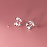Crystal Cherry Studs