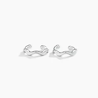 Gold Mini Wavy Ear Cuffs