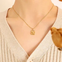 Rose Framed Necklace