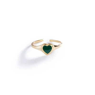 Hunter Green Love Me Ring
