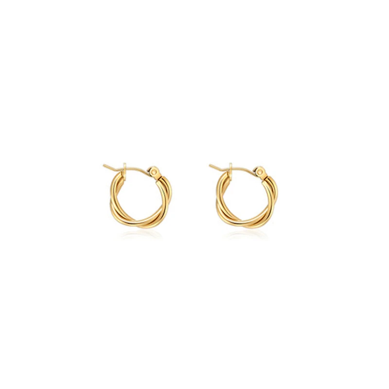 Interlocked Latch Mini Hoops