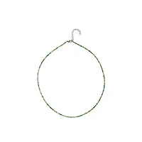 Natural Crystal Necklace (Green Tones)