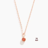 Vermeil Rose Gold Birthstone Necklace