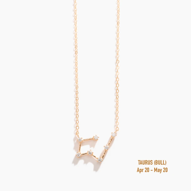 Champagne Gold Zodiac Necklace