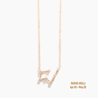 Champagne Gold Zodiac Necklace