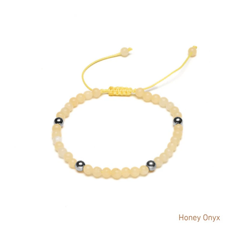 Braided Natural Crystal Bracelet (Basic Neutrals)