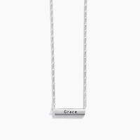 Large Engravable Bar Necklace