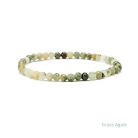 Elastic Natural Crystal Bracelet (Green & Blue Tones)
