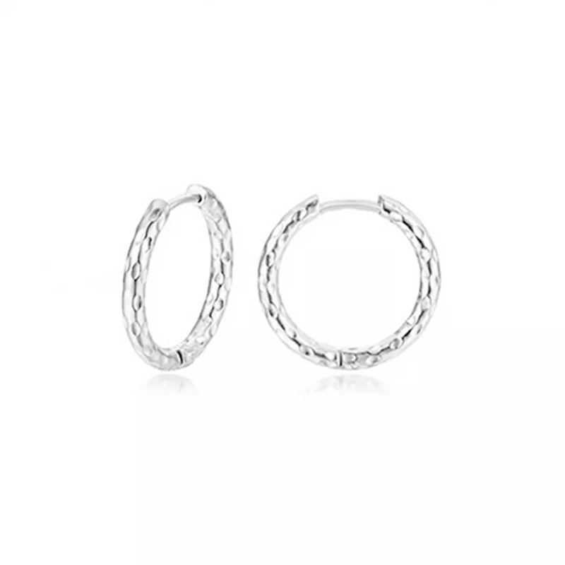 Hammered Classic Hoops