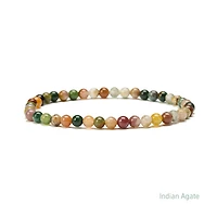 Elastic Natural Crystal Bracelet (Neutral Tones)
