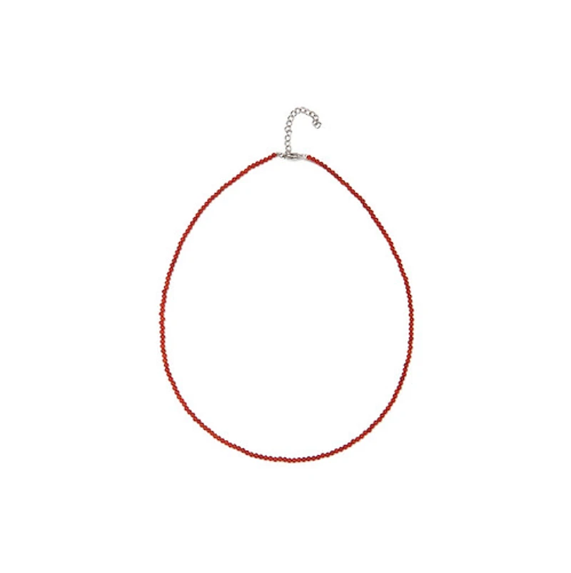 Natural Crystal Necklace (Orange & Pink Tones)