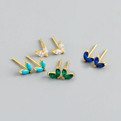 Gold Pair of Jewels Earrings