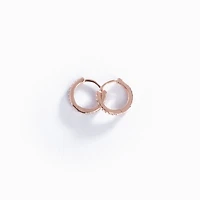 Gold Studded Mini Hoops