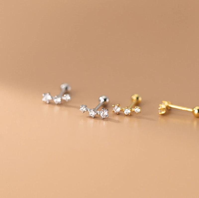 Twist On Lined Crystal Stars